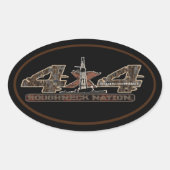 RIG UP CAMO Olieveld Ovale Sticker (Voorkant)