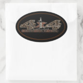 RIG UP CAMO Olieveld Ovale Sticker (Tas)