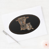 RIG UP CAMO Olieveld Ovale Sticker (Envelop)