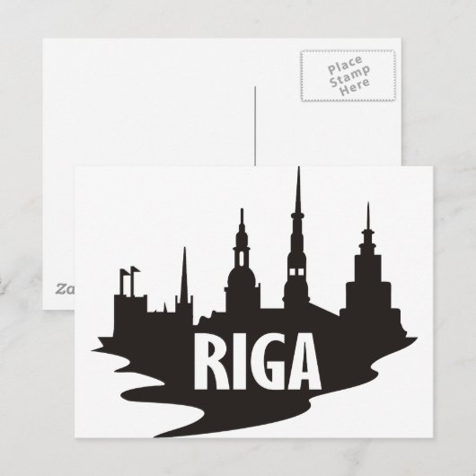 Riga Briefkaart (Voorkant / Achterkant)