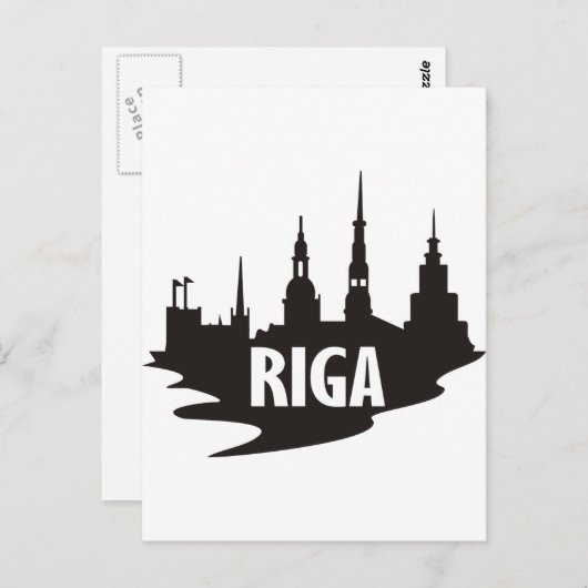Riga Briefkaart (Voorkant / Achterkant)