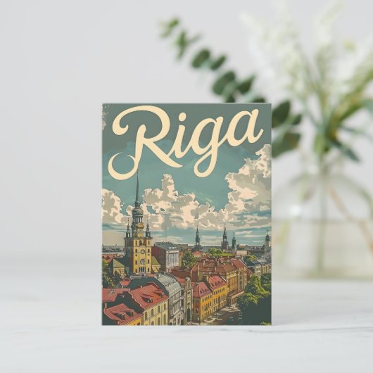 Riga  briefkaart (Staand voorkant)