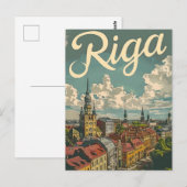 Riga  briefkaart (Voorkant / Achterkant)