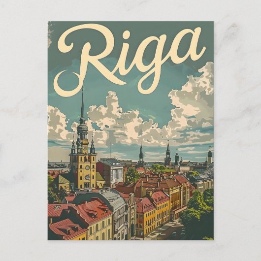 Riga  briefkaart (Voorkant)