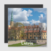 Riga Castle in Riga, Letland Magnet (Voorkant / Achterkant)