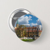 Riga Castle in Riga, Letland Ronde Button 5,7 Cm (Voorkant /achterkant)