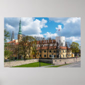 Riga Castle tijdens de zonnige dag in Riga, Letlan Poster (Voorkant)