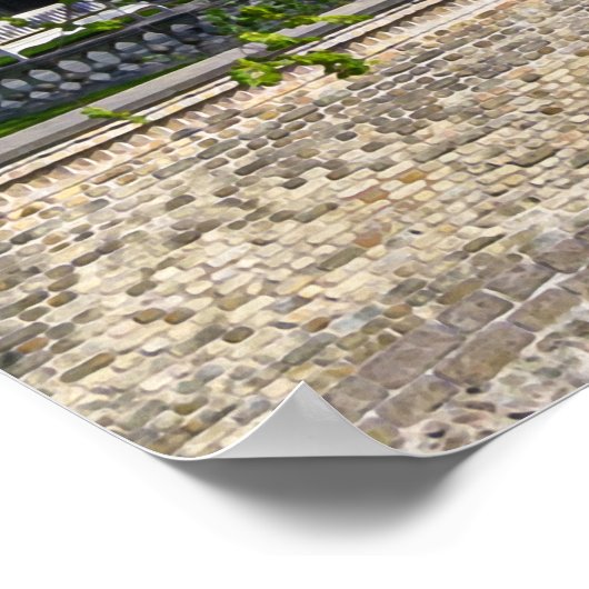 Riga Castle tijdens de zonnige dag in Riga, Letlan Poster (Hoek)