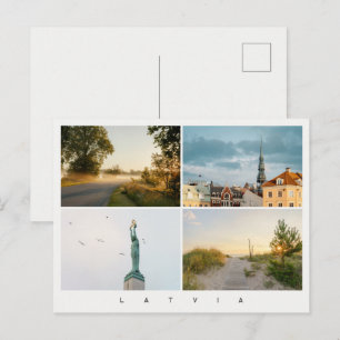 Riga en Letland Reis Fotocollage, modern Briefkaart