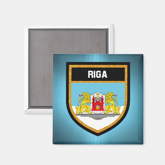 Riga Flag Magneet (Voorkant / Achterkant)