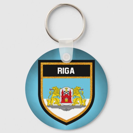 Riga Flag Sleutelhanger (Voorkant)