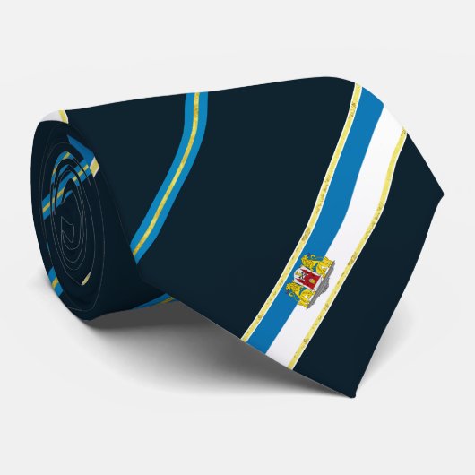 Riga-gestreepte vlag stropdas (Opgerold)