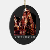 Riga House of the Blackhead met kerstboom Keramisch Ornament (Rechts)