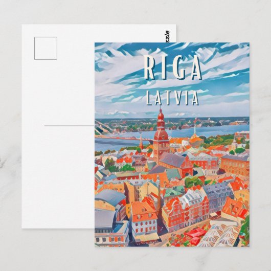 Riga, juweel van de Oostzee Briefkaart (Voorkant / Achterkant)