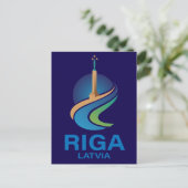 Riga Latvia Briefkaart (Staand voorkant)
