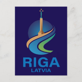 Riga Latvia Briefkaart
