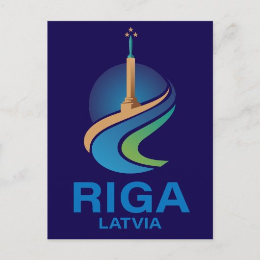 Riga Latvia Briefkaart (Voorkant)