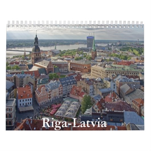 Riga-Latvia Calendar Kalender (Hoes)