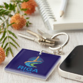 Riga Latvia Sleutelhanger (Voorkant Rechts)