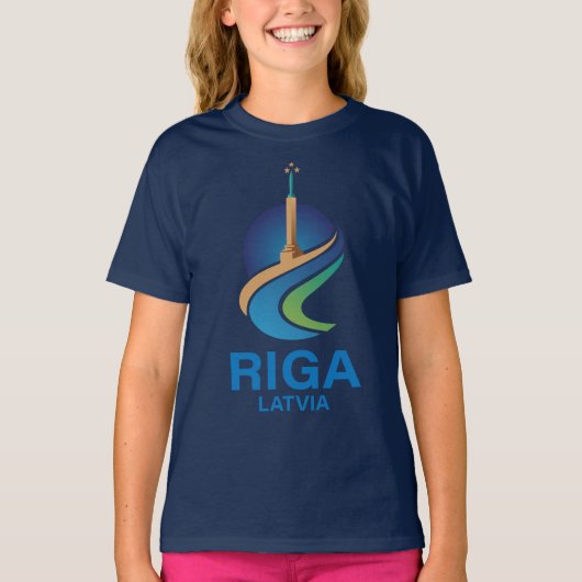 Riga Latvia T-shirt (Voorkant)