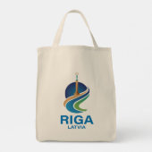 Riga Latvia Tote Bag (Achterkant)