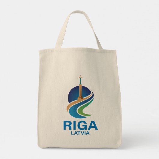 Riga Latvia Tote Bag (Achterkant)