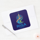 Riga Latvia Vierkante Sticker (Envelop)