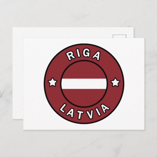 Riga Letland Briefkaart (Voorkant / Achterkant)
