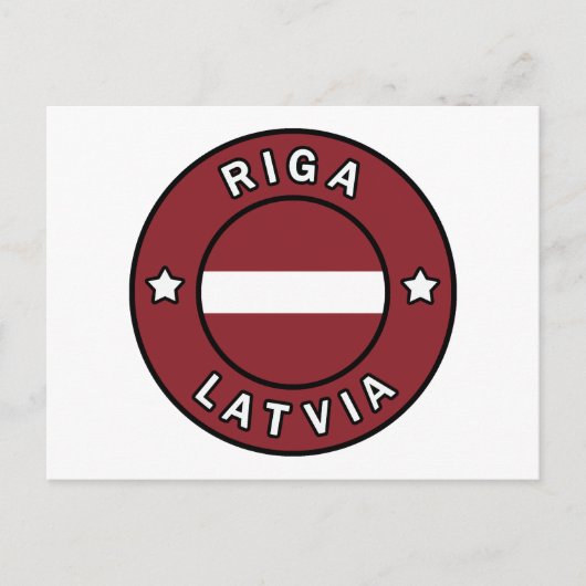Riga Letland Briefkaart (Voorkant)