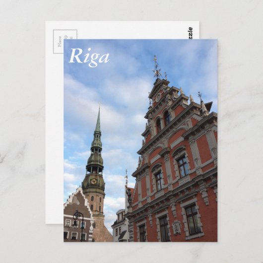 Riga, Letland Briefkaart (Voorkant / Achterkant)