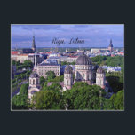 Riga, Letland cityscape Briefkaart<br><div class="desc">Riga, Letland briefkaart cityscape.</div>