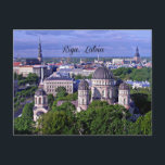 Riga, Letland cityscape Briefkaart<br><div class="desc">Riga,  Letland briefkaart cityscape.</div>