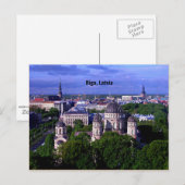 Riga, Letland cityscape Briefkaart (Voorkant / Achterkant)