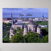Riga, Letland cityscape Poster (Voorkant)