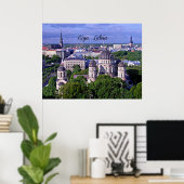 Riga, Letland cityscape Poster (Thuiskantoor)