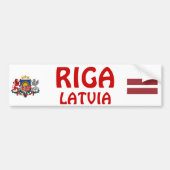 Riga Letland Custom Bumpersticker (Voorkant)
