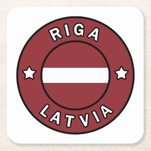 Riga Letland Kartonnen Onderzetters