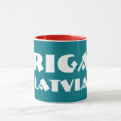 Riga Letland Modern Design Mok (Midden)