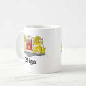 Riga Letland mok koffie (Voorkant links)