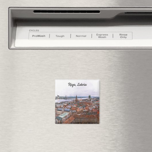 Riga, Letland Panorama Uitzicht Magneet (Insitu (Vaatwasser))