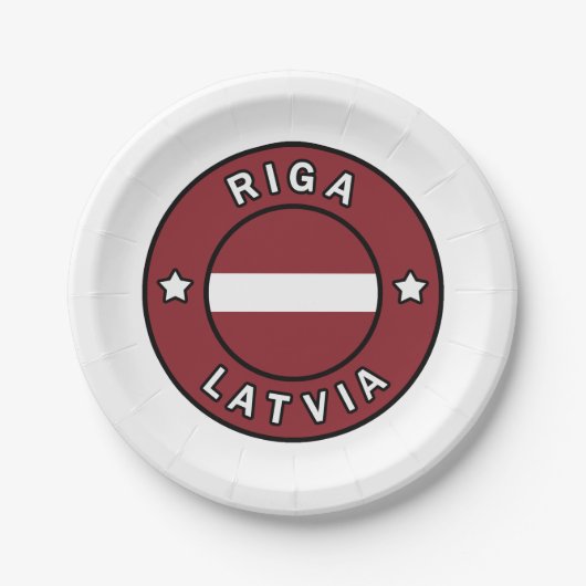 Riga Letland Papieren Bordje (Voorkant)