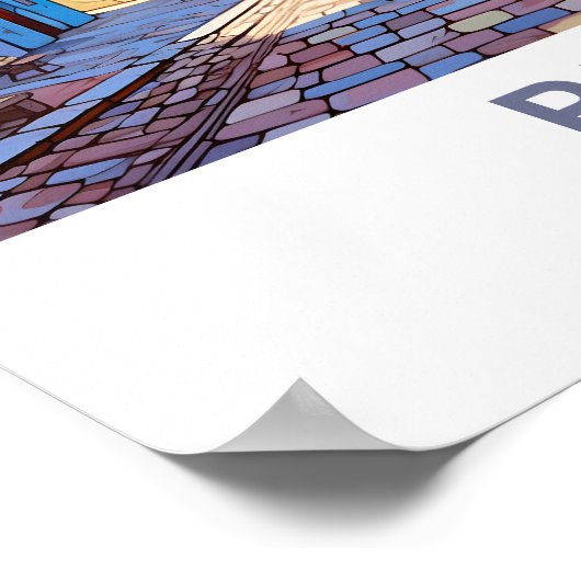 Riga Letland Reisprint Poster (Hoek)