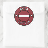 Riga Letland Ronde Sticker (Tas)