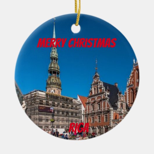 Riga Letland Schilderachtig Ornament (Voorkant)