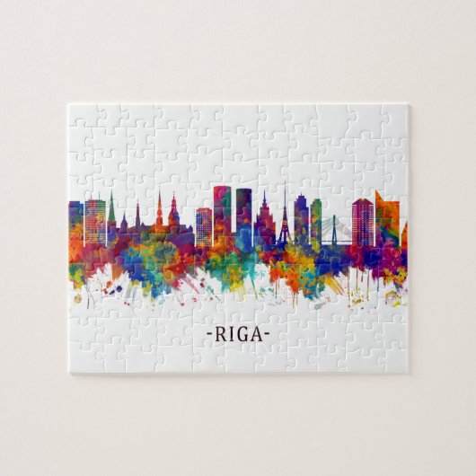 Riga Letland Skyline Legpuzzel (Horizontaal)