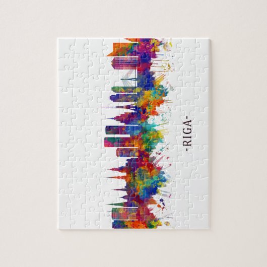 Riga Letland Skyline Legpuzzel (Verticaal)