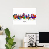 Riga Letland Skyline Poster (Thuiskantoor)