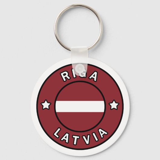 Riga Letland Sleutelhanger (Voorkant)
