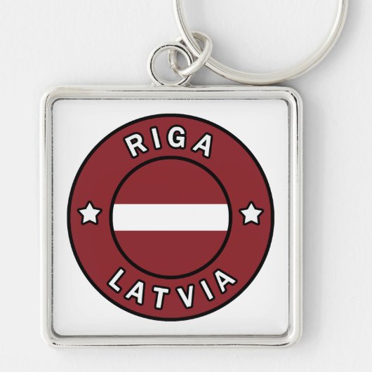 Riga Letland Sleutelhanger (Voorkant)
