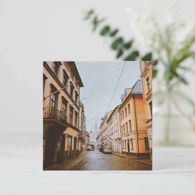 Riga, Letland Stadsbeeld (Staand voorkant)